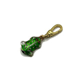 Vintage Silver Enamelled Cloisonné Petite Frog Charm