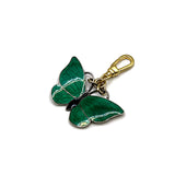 Vintage 1940's Danish Modern Sterling Silver Cloisonné Enamel Butterfly Charm