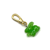 Vintage 1930's Vibrant Jadeite Resin Bunny Charm