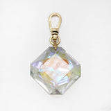 Vintage Chunky Glass Aurora Borealis Facet Me Charm