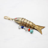 Fabulous Vintage 1970's Adorned Fish-A-Swimming Charm