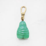 Perfection Is Now Mint Green Glass Buddha Charm