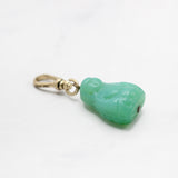 Perfection Is Now Mint Green Glass Buddha Charm