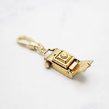 Vintage Karat Gold Mechanical Camera Charm