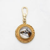 Domed Reverse-Carve Rock Crystal Horse Charm