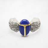 Vintage Lulu Frost Lapis Lazuli Crystal Wing Cuff