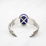 Vintage Lulu Frost Lapis Lazuli Crystal Wing Cuff