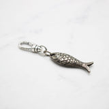 Sterling Silver Detailed Fish Charm