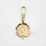 "You Are An Angel" Winged Lady 10K GF Clover Charm