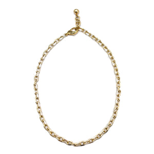 Tuff Link Short Necklace - Gold Plated over Brass