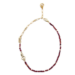 The Convertible Carnelian Necklace/Bracelet Set