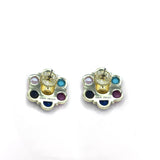 The Diana Gemstone Stud Earrings