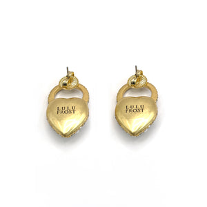 The Nina Pearl Heart Stud Earring