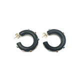 The Diana Gemstone Hoop Earrings