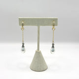 The Pearl Dew Drop Convertible Huggie Earring