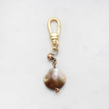 Antique Mother-of-Pearl Glowy Orb Charm