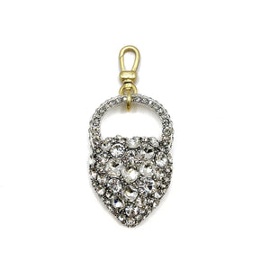 The XL Nina Crystal Heart Charm