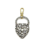 The XL Nina Crystal Heart Charm