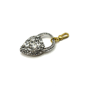 The XL Nina Crystal Heart Charm