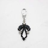Jet Black Kites Aflight Vintage Lulu Crystal Charm