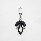 Jet Black Kites Aflight Vintage Lulu Crystal Charm