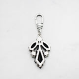 Jet Black Kites Aflight Vintage Lulu Crystal Charm