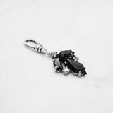 Jet Black Kites Aflight Vintage Lulu Crystal Charm