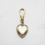 Pearlized Resin Vint-Antique 1930's Puffy Heart Charm
