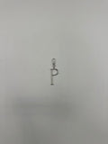 Silver Plaza "P" Initial Charm