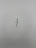 Silver Plaza "Z" Initial Charm