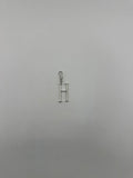 Silver Plaza "H" Initial Charm