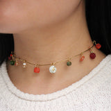 Earthen Gem-Laden Secret Garden Poolside Collection Necklace