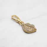 Vintage Lulu Crystal Lips Charm