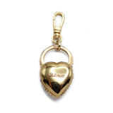 Golden Glass Crystal Nina Heart Charm