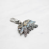 Vintage Ombre Floral Crystalline Charm