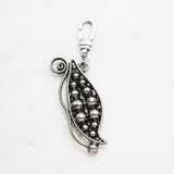 Vintage Lulu Crystal Pea Pod Charm