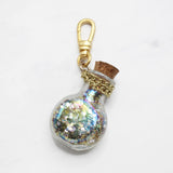 Glitter-Filled Glass Fairy Bottle Charm