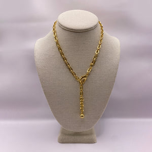 Plaza Flat Oval Short Necklace