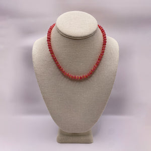 The Althea Strawberry Quartz Silk Knotted Necklace