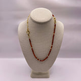 The Convertible Carnelian Necklace/Bracelet Set