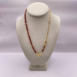 The Convertible Carnelian Necklace/Bracelet Set