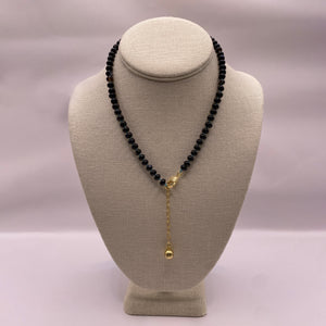 The Althea Banded Agate Silk Knotted Necklace