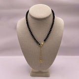 The Althea Banded Agate Silk Knotted Necklace
