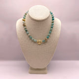 The Hera Aventurine Golden Crystal Ball Necklace