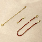 The Convertible Carnelian Necklace/Bracelet Set