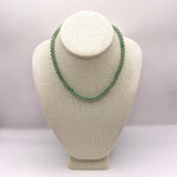 The Althea Green Aventurine Silk Knotted Necklace