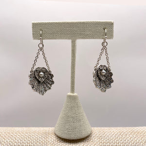 The Birth of Venus Crystal Pearl Shell Earrings