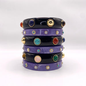 The Diana Resin Gemstone Bangle