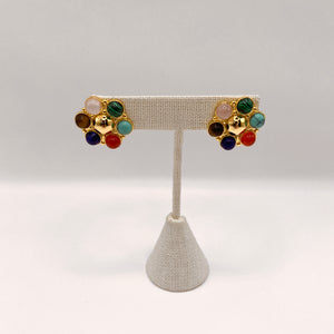 The Diana Gemstone Stud Earrings