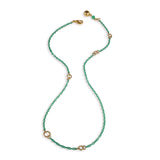 Color-Coated Rubberized Brass Chain Necklace